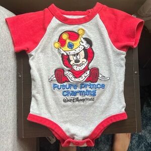 Disney Parks “Future Prince Charming” Graphic Onesie size 18M